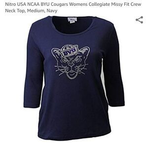 Nitro USA NCAA Byu Tigers Missy Fit Top